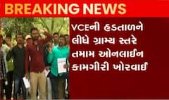રાજકોટ જિલ્લા પંચાયતમાં VCEના ધરણાં, ઓનલાઈન કામગીરી ખોરવાઈ