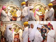 Udaipur News: उदयपुर में राहुल गांधी और सीएम अशोक गहलोत ने किए बेणेश्वर धाम के दर्शन, देखें तस्वीर