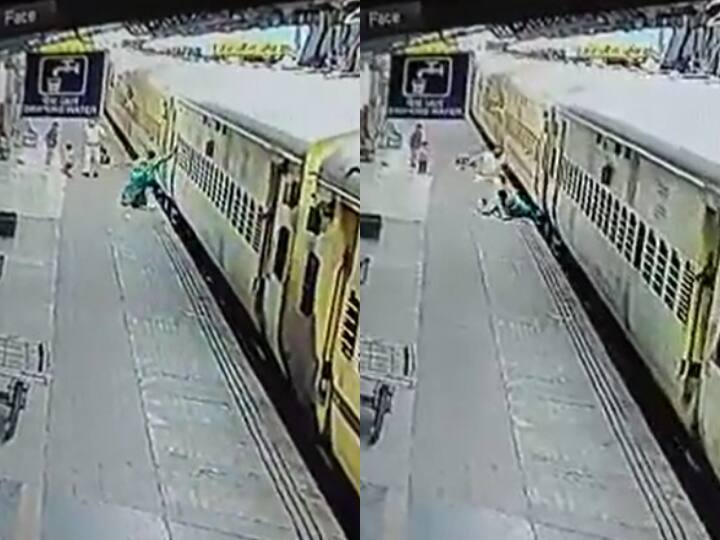 Caught On Camera: Woman Throws Out Children And Jumps From Moving 'Wrong' Train At Ujjain Station Caught On Camera: Woman Throws Out Children And Jumps From Moving 'Wrong' Train At Ujjain Station Caught On Camera: Woman Throws Out Children And Jumps From Moving 'Wrong' Train At Ujjain Station