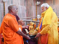 In Photos: बुद्ध पुर्णिमा पर कुशीनगर पहुंचे पीएम मोदी, महापरिनिर्वाण मंदिर में की पूजा-अर्चना, देखें तस्वीरें