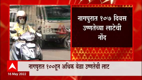 Nagpur Heat Wave : नागपुरात 107 दिवस उष्णतेच्या लाटेची नोंद ABP Majha