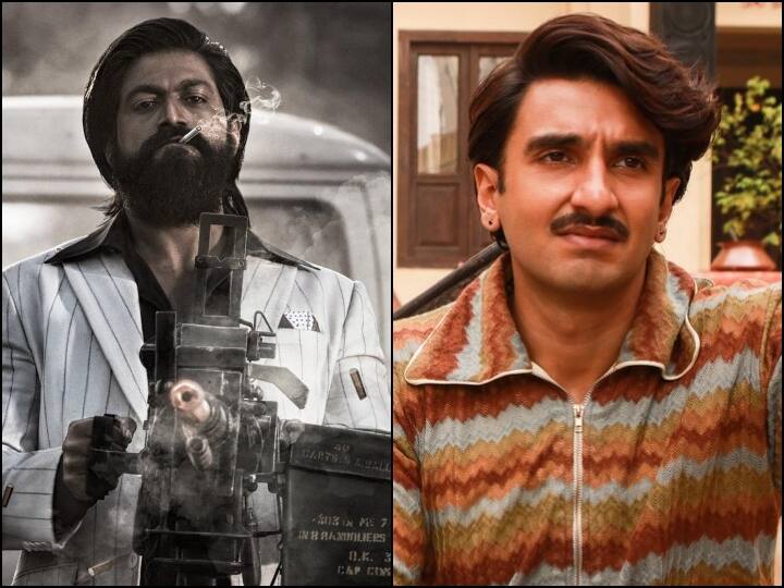 KGF 2 Box Office: Yash Movie KGF 2 is unaffected by new release Ranveer singh Jayeshbhai Jordar KGF 2 Box Office: रणवीर सिंह की 'जयेशभाई' को KGF 2 से मिली कड़ी टक्कर, यश की फिल्म ने 5वें हफ्ते भी की शानदार कमाई