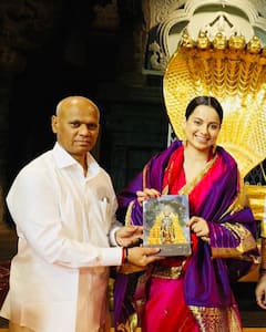 Kangana Ranaut at Tirumala today: తిరుమలలో కంగనా రనౌత్, విష్ణు మంచుకు ఎందుకు థాంక్స్ చెప్పారంటే?