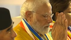 PM Modi in Nepal | PM Modi preforms Puja at Buddha Stambh | ABP News