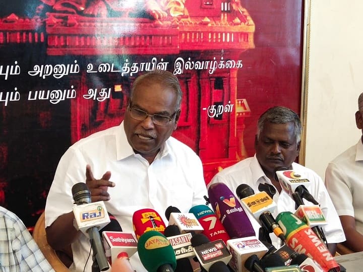 It is doubtful whether the AIADMK has its own policy - CPM Balakrishnan நீர்நிலை ஆக்கிரமிப்பு இடங்களில் நீதிமன்றங்கள், அலுவலகங்கள் செயல்படலாமா? -  பாலகிருஷ்ணன் கேள்வி