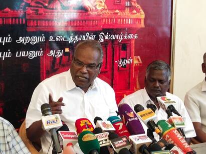 It is doubtful whether the AIADMK has its own policy - CPM Balakrishnan நீர்நிலை ஆக்கிரமிப்பு இடங்களில் நீதிமன்றங்கள், அலுவலகங்கள் செயல்படலாமா? -  பாலகிருஷ்ணன் கேள்வி