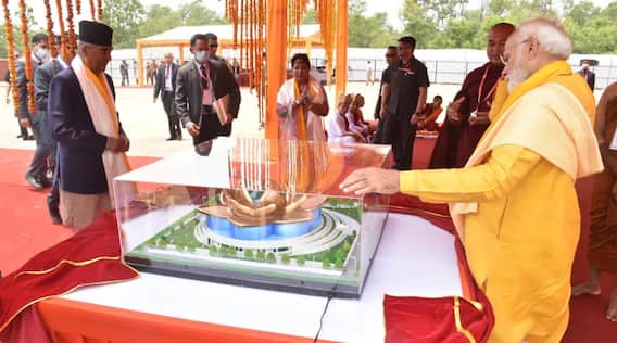 PM Modi ਨੇ ਨੇਪਾਲ 'ਚ ਬੁੱਧ ਸੈਂਟਰ ਦਾ ਰੱਖਿਆ ਨੀਂਹ ਪੱਥਰ