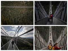 IN PICS | 'Sky High': World's Longest Pedestrian Suspension Bridge Opens In Czech Republic