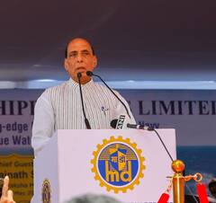 Rajnath Singh Launches Warships 'Surat' & 'Udaygiri', Says Will Project India's Strategic Strength
