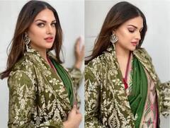 ਗ੍ਰੀਨ ਸਾੜੀ 'ਚ ਕਾਤਲਾਨਾ ਪੋਜ਼ ਦਿੰਦੀ ਨਜ਼ਰ ਆਈ Himanshi Khurrana