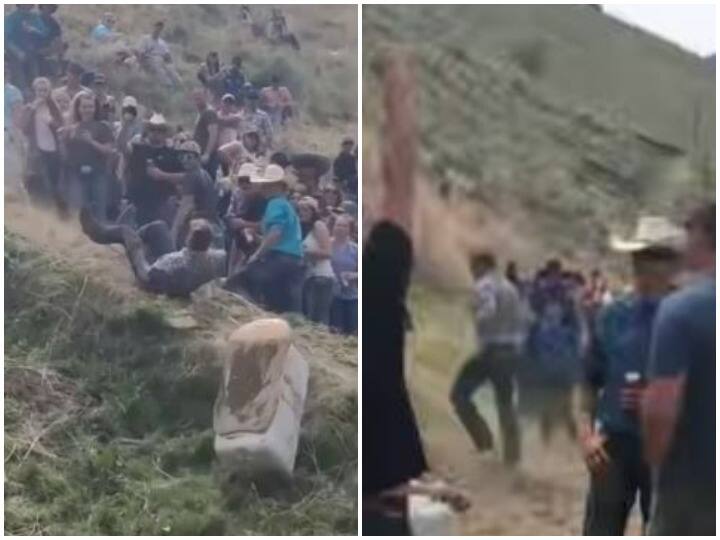 Watch: शर्त को पूरा करने के लिए लुढ़कते हुए पहाड़ी के नीचे गिरा शख्स, दिल-दहला देगा वीडियो Man fell down the hill while rolling to fulfill the condition Watch: शर्त को पूरा करने के लिए लुढ़कते हुए पहाड़ी के नीचे गिरा शख्स, दिल-दहला देगा वीडियो