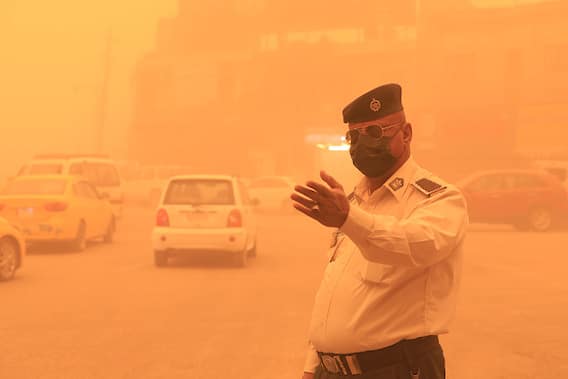 IN PICS | Iraq's Skies Turn Orange As Sandstorm Sweeps Country, Cripples Normal Life