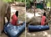 Viral Video : गादीवर झोपण्यासाठी हत्तीच्या पिल्लाचे नखरे एकदा पाहाच, तुम्हीही प्रेमात पडाल