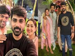 Nikki Galrani and Aadhi mehandi Ceremony: நிக்கி கல்ராணி ஆதி திருமணம்..மெஹந்தி நிகழ்ச்சிக்கு வந்த ஆர்யா சாயிஷா.. லேட்டஸ்ட் போட்டோஸ்..!