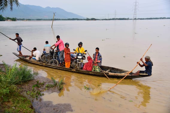 IN PICS | Floods Wreak Havoc In Assam, Landslides Snap Road & Rail Connectivity