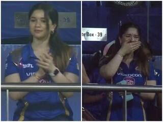 SRH vs MI: मैच के दौरान छाई रहीं सारा तेंदुलकर, रोहित के शॉट पर मनाया जश्न तो डेविड के आउट होने पर दिया ऐसा रिएक्शन