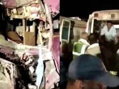 Yamuna Expressway पर बड़ा सड़क हादसा, तीन की मौत, 34 यात्री घायल, तस्वीरों में देखें भयानक एक्सीडेंट