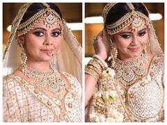 Devoleena Bhattacharjee Bridal Look: दुल्हन बनीं देवोलीना भट्टाचार्जी, खूबसूरत अदाएं को देख फैन्स की धड़कनें हुईं तेज