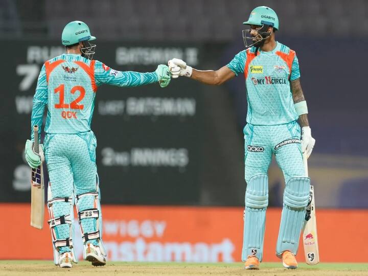 IPL 2022: KL Rahul and Quinton De Kock made record first wicket partnership of 210 runs against KKR LSG vs KKR : लखनौचे सलामीवीर जोमात, केएल राहुल आणि क्विंटनने रचला इतिहास
