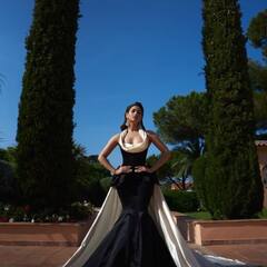 Cannes 2022: मोनोक्रोम गाउन में दिख रही तमन्ना भाटिया का कान्स फेस्टिवल लुक हुआ आउट