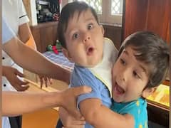 Adorable Photo: छोटे भाई जेह को कुछ इस तरह संभालते दिखे तैमूर अली खान, फोटो देख आप भी कहेंगे - So Cute