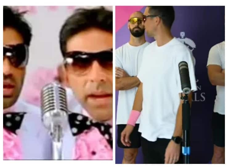 IPL 2022: Rajasthan Royals player Phir recreated famous song form Hera Pheri movie Video: 'फिर हेरा फेरी' के रंग में रंगे राजस्थान रॉयल्स के खिलाड़ी, इस फेमस गाने को किया रिक्रिएट