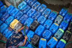 IN PICS | Serpentine Queues Near Tankers As Water Crisis Adds To Woes Of Delhiites After Heatwave