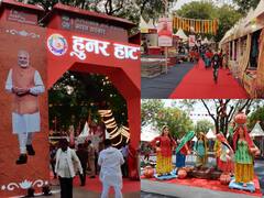 Agra Hunar Haat: आगरा में हुआ 'हुनर हाट' का आगाज, दुकानों में खरीददारी के लिए पहुंचे लोग, देखें एक झलक