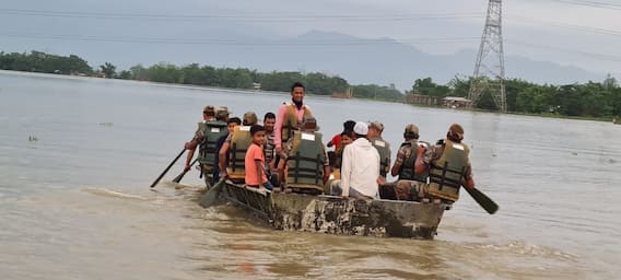 IN PICS | Floods Wreak Havoc In Assam, Landslides Snap Road & Rail Connectivity