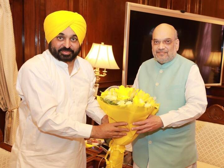 Punjab CM Bhagwant Mann Meets Home Minister Amit Shah over national security Bhagwant Mann Meets Amit Shah: गृह मंत्री अमित शाह से मिले पंजाब के मुख्यमंत्री भगवंत मान, की ये बड़ी मांग