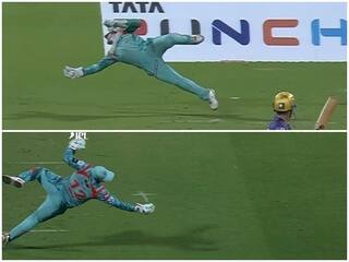 KKR vs LSG: 20 ओवर बल्लेबाजी करने के बाद डिकॉक की शानदार विकेटकीपिंग, 7 फीट डाइव लगाकर लपका कैच