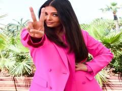 Cannes 2022: ऐश्वर्या का कान्स का पहला लुक हुआ आउट, हाॅट पिंक सूट में आईं नजर