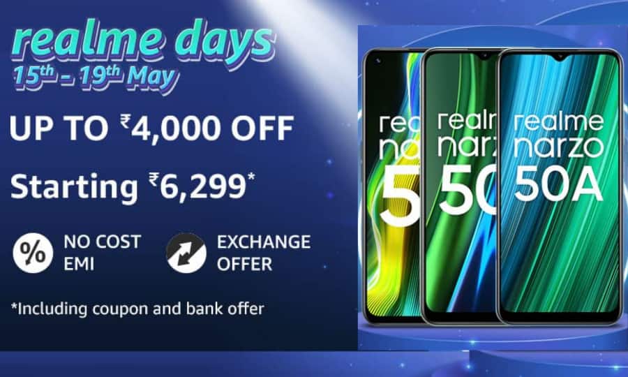 realme narzo 50 5G On Amazon realme narzo 50i 5G Price Lowest Price realme phone Best Phone Under 5000 5 हजार रुपये की कीमत में Realme के बेस्ट फोन, फीचर्स जानकर हो जायेगा मन खुश!