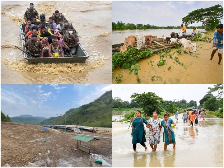 Assam flood 25 People dead congress blame central government for send relief in state Assam Flood: असम में बाढ़ और भूस्खलन से 25 की मौत, कांग्रेस ने केंद्र सरकार पर लगाया राहत न पहुंचाने का आरोप