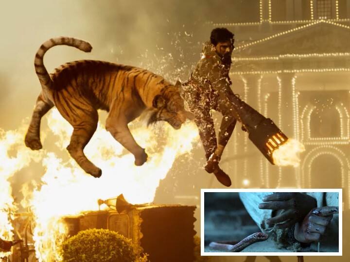 RRR Visual Effects, 18 VFX Studios To Create SS Rajamouli’s Magnum Opus, Here is Tiger, Snake VFX shots RRR Visual Effects: ‘ఆర్ఆర్ఆర్’ మూవీలో పులి, పాముకు ఇలా ప్రాణం పోశారు, ఇదిగో VFX వీడియో!