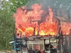 Hamirpur News: हमीरपुर में ट्रक बना आग का गोला, कड़ी मशक्कत के बाद संभले हालात