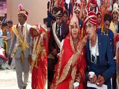 MP News: तस्वीरों में देखें कन्यादान का महाकुंभ, यहां करीब 800 जोड़ो की हुई शादी