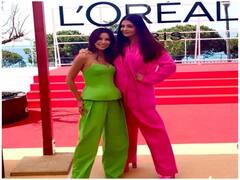 Cannes 2022: ऐश्वर्या का कान्स का पहला लुक हुआ आउट, हाॅट पिंक सूट में आईं नजर