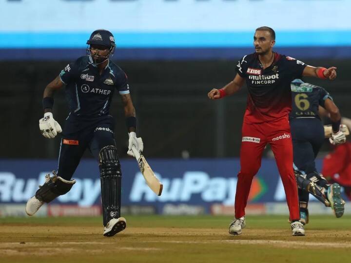 RCB vs GT: Gujarat set target of 169 for Bangalore, Hardik and Rashid innings turned the match RCB vs GT: गुजरात ने बैंगलोर को दिया 169 रनों का लक्ष्य, हार्दिक और राशिद की पारी ने पलटा मैच