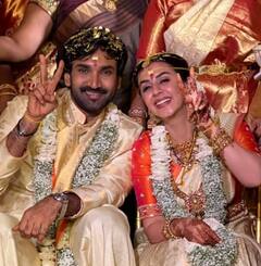 Actress Nikki-Aadi: புதுசா ஒரு வெட்கம் மொளைக்கிது.. மால டும் டும் நிக்கி-ஆதி திருமண படங்கள் !