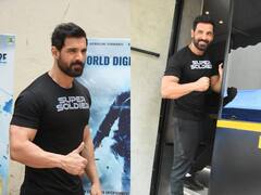 Photo: मस्कुलर बॉडी के साथ John Abraham ने मारी एंट्री, ऑल ब्लैक लुक में देख फैंस बोले- हैंडसम हंक