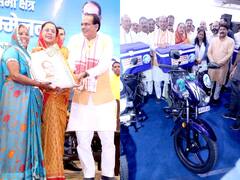 Sehore News: सीएम शिवराज ने मछुआरों के बीच मत्स्याखेट किट और मोटरसाइकिल का किया वितरण, देखें तस्वीरें