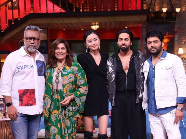 Ayushmann Khurrana on The Kapil Sharma Show with Anek film team for promotion Anek, The Kapil Sharma Show : आयुष्मान खुरानासह ‘अनेक’ची टीम कपिल शर्माच्या सेटवर! शेअर केले शूटिंगचे धमाल किस्से...