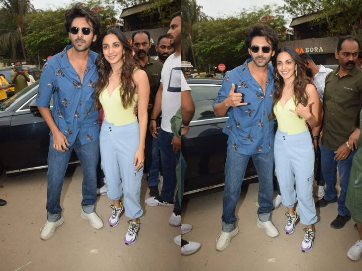 कार्तिक आर्यन और कियारा आडवाणी की फिल्म भूल भुलैया 2 आज सिनेमाघरों में रिलीज हो गई है. ये फिल्म सिनेमाघरों पर धमाल मचा रही है. फिल्म की रिलीज के दिन कार्तिक-कियारा जुहू बीच गए हैं.