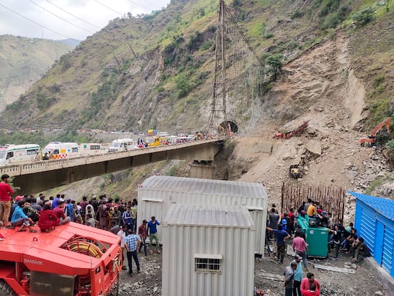 IN PICS | Rescue Ops Continue After Tunnel Collapses On NH In J&K's Ramban District