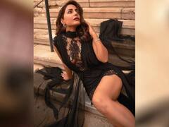 PHOTO : ‘ब्युटी इन ब्लॅक’, हिना खानच्या कान्स लूकने वाढवला इंटरनेटचा पारा!