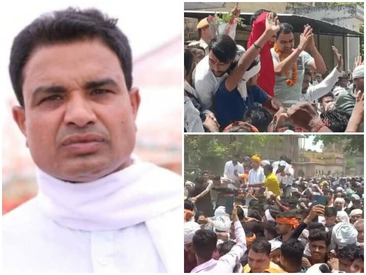 Rajasthan News: MLA गिर्राज मलिंगा ने रिहा होने के बाद किया शक्ति प्रदर्शन, बोले- 'अफसरों ने सीमा लांघी तो हम भी लांघेंगे' Dholpur, Badi MLA Girraj Malinga performed a show of strength, said - if officers cross the border, we will also cross ANN Rajasthan News: MLA गिर्राज मलिंगा ने रिहा होने के बाद किया शक्ति प्रदर्शन, बोले- 'अफसरों ने सीमा लांघी तो हम भी लांघेंगे'