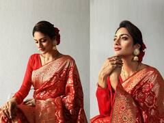 PHOTO : नुसरत जहाँ यांचा बनारसी साज; जणू काही सौंदर्याची खाण