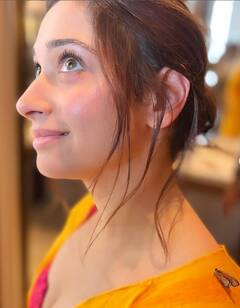Actor Tamanna: தமன்னாவிடம் கொஞ்சி விளையாடும் வண்ணத்துப்பூச்சி; அழகு கிளிக்ஸ்!