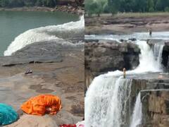Bastar News: बस्तर के चित्रकोट वाटरफॉल में युवती ने लगाई छलांग, कैमरे में कैद हुई रूह कंपा देने वाली घटना